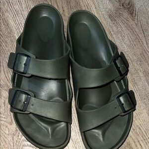 Arizona Essential Green Birkenstock Size 43